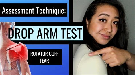 rotator cuff tear test drop arm|shoulder test for rotator cuff.